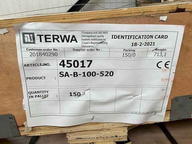 Terwa sa-b-100-520 sprei anker (150x) - afbeelding 6 van  6