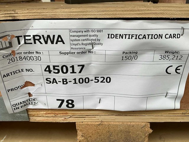 Terwa sa-b-100-520 sprei anker (78x) - afbeelding 6 van  6