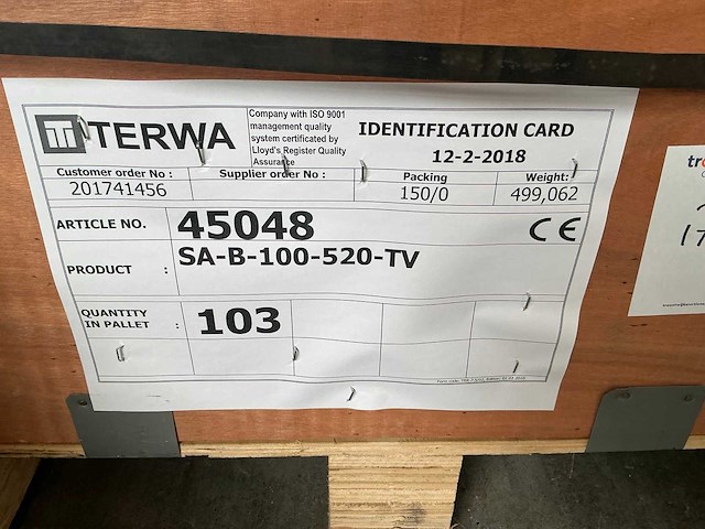 Terwa sa-b-100-520-tv spreidanker (103x) - afbeelding 5 van  5