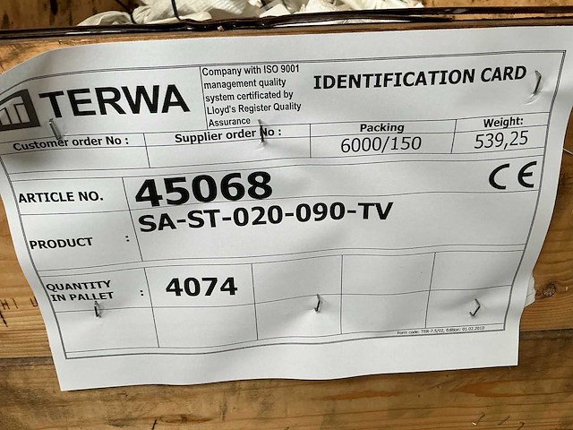 Terwa sa-st-020-090-tv anker (4074x) - afbeelding 6 van  6