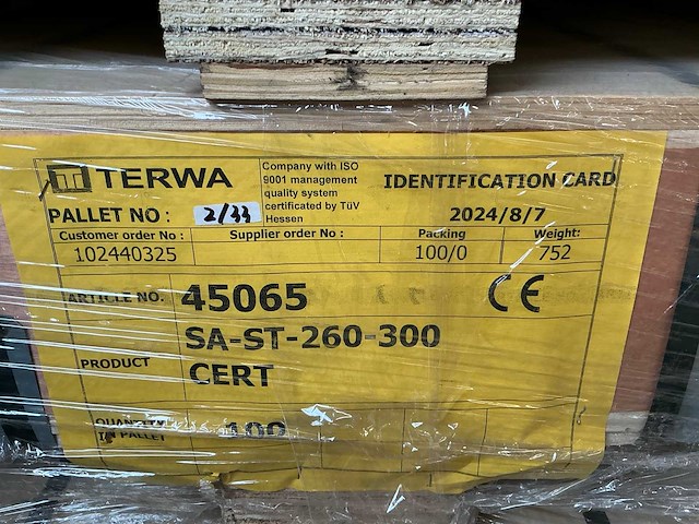 Terwa sa-st-260-300 anker (100x) - afbeelding 4 van  4