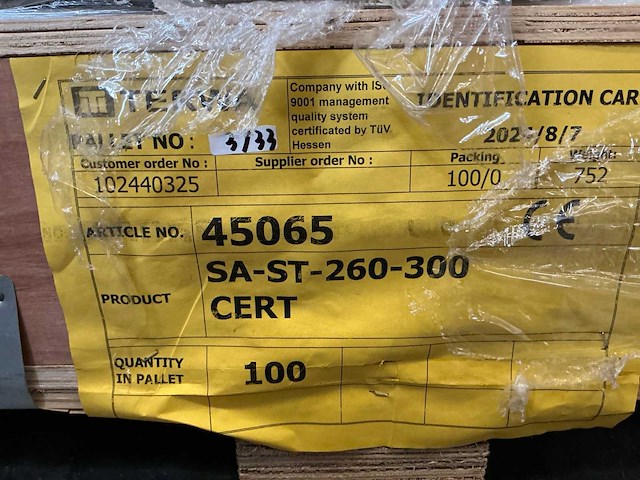 Terwa sa-st-260-300 anker (100x) - afbeelding 7 van  7