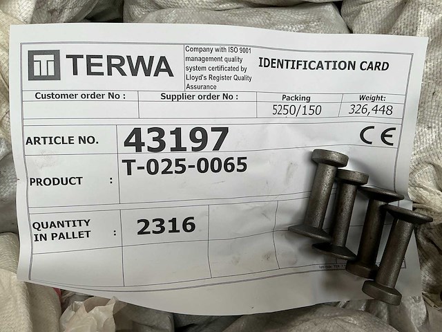 Terwa t-025-0065 t-slot anker (2316x) - afbeelding 6 van  6