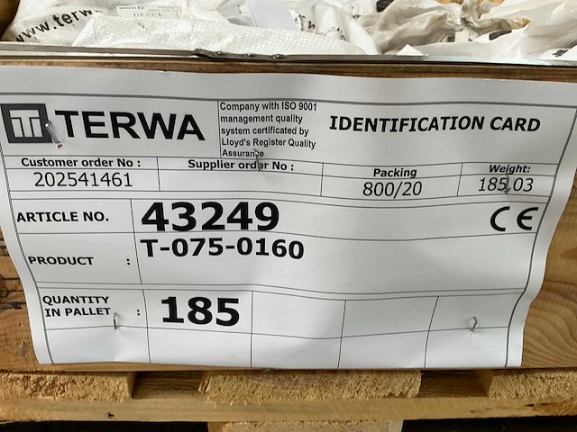 Terwa t-075-0160 t-slot - anker (185x) - afbeelding 6 van  6