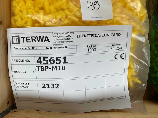 Terwa tbp bevestigingspen (28000x) - afbeelding 9 van  13