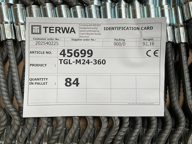 Terwa tgl-m24-360 gegolfde hijshuls (84x) - afbeelding 5 van  5