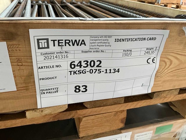 Terwa tksg-75-1134 tksg-anker (83x) - afbeelding 4 van  4