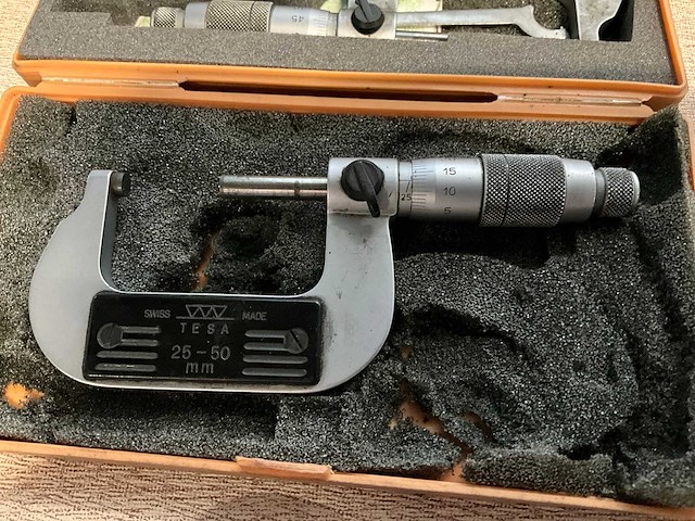 Tesa 25-50 buitenmaat micrometer (2x) - afbeelding 2 van  3