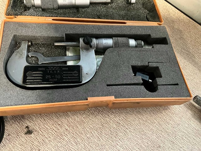 Tesa 25-50 buitenmaat micrometer (2x) - afbeelding 3 van  3