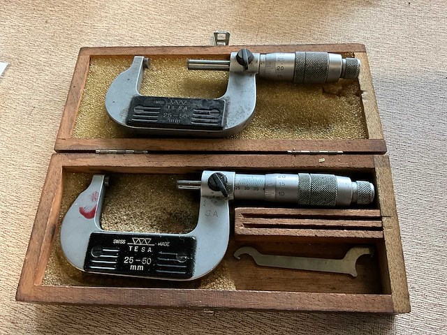 Tesa 25-50 buitenmaat micrometer (2x) - afbeelding 2 van  2