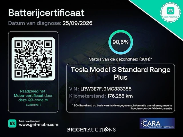 Tesla model 3 standard rwd plus 60 kwh 238pk 2021 (origineel-nl), n-745-ds - afbeelding 17 van  39