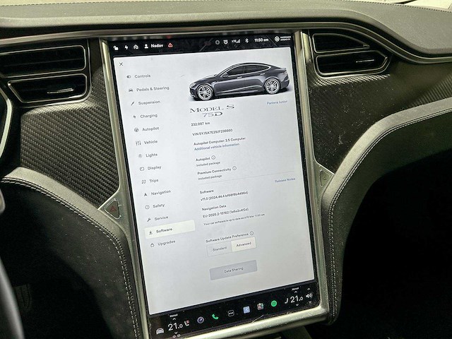 Tesla model s 75d base 333pk 2018 (origineel-nl), rz-492-n - afbeelding 15 van  33