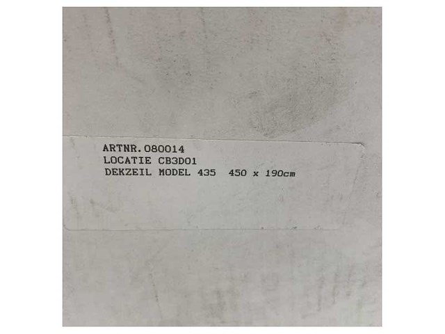 Tesssilmare open boat mooring cover 450 x 190-120-045-020 - afbeelding 4 van  4