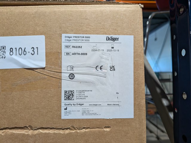 Testapparatuur ademluchtbescherming, dräger, prestor 5000, 2024 - afbeelding 6 van  15