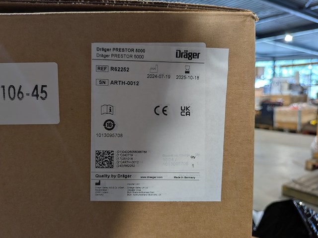Testapparatuur ademluchtbescherming, dräger, prestor 5000, 2024 - afbeelding 6 van  14