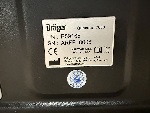 Testapparatuur ademluchtbescherming dräger, quaestor 7000 scuba - afbeelding 12 van  15
