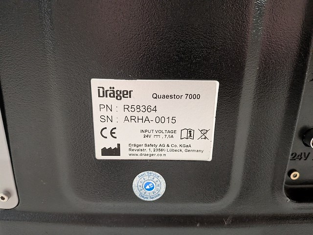 Testapparatuur ademluchtbescherming, dräger, quaestor 7000 - afbeelding 8 van  9