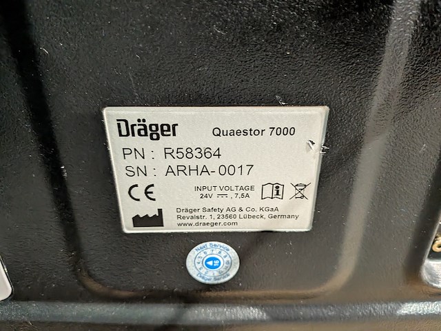 Testapparatuur ademluchtbescherming, dräger, quaestor 7000 - afbeelding 8 van  8