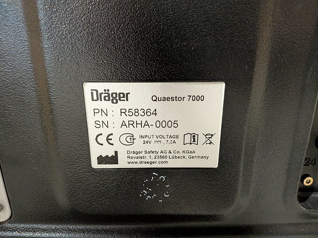 Testapparatuur ademluchtbescherming, dräger, quaestor 7000 - afbeelding 10 van  10