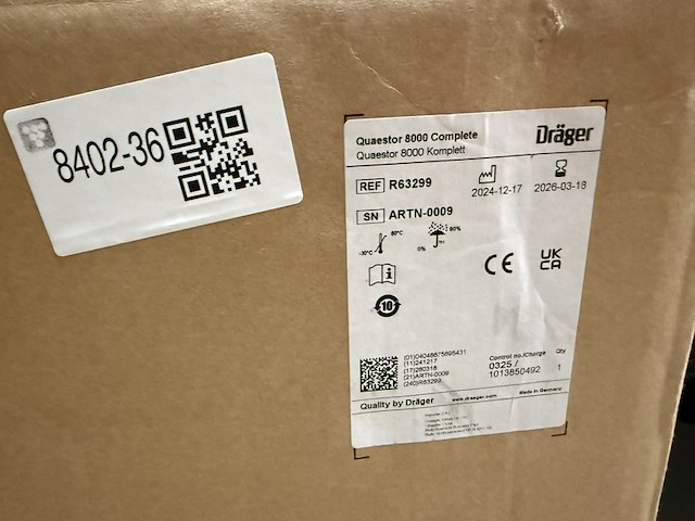 Testapparatuur ademluchtbescherming, dräger, quaestor 8000 - afbeelding 7 van  15