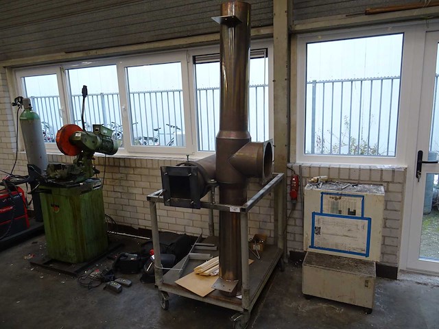 Testopstelling voor brandertests - afbeelding 1 van  2