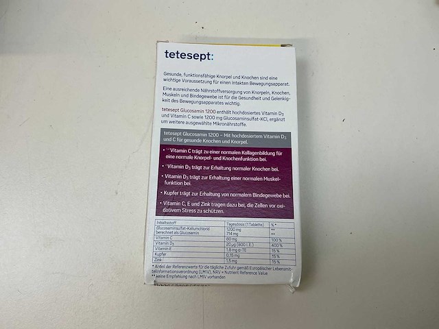 Tetesept glucosamin 1200 tablet (1230x) - afbeelding 2 van  3