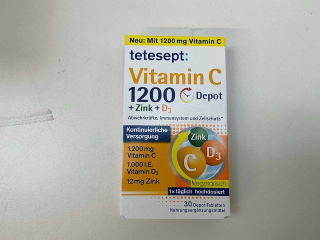 Tetesept vitamine c tablet (1230x) - afbeelding 1 van  5