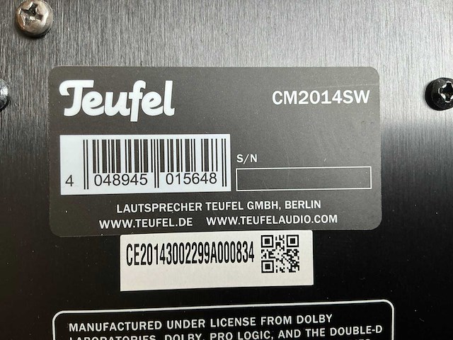 Teufel cm2014sw versterker met 6 luidsprekers - afbeelding 10 van  13