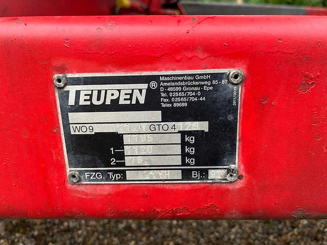 Teupen 21vh pannenlift - afbeelding 7 van  19