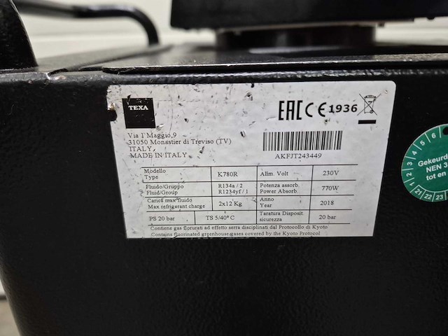 Texa - 2018 - 780r - dual gas airco test- en vulapparaat r134a & r1234yf - afbeelding 7 van  7