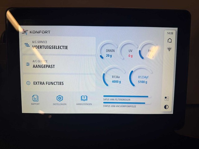 Texa - 2022 - 780 - airco test- en vulapparaat r134a & r1234yf bi gas touch - afbeelding 7 van  14
