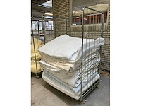 Textiel transportwagen inclusief diverse voorraad mtf halffabrikaten (2x) - afbeelding 3 van  6
