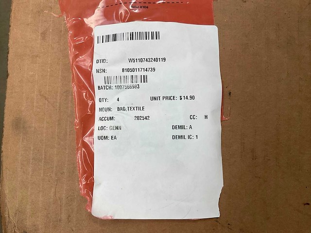 Textile bag (4x) - afbeelding 2 van  5