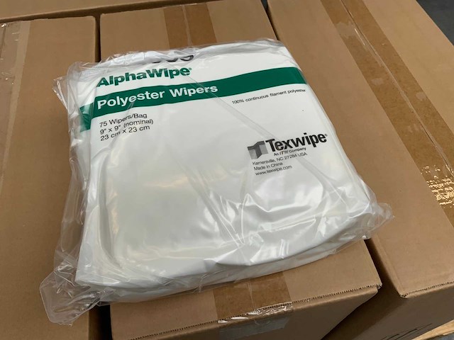 Texwipe alphawipe tx 1009 polyester wipers (6150x) - afbeelding 1 van  3