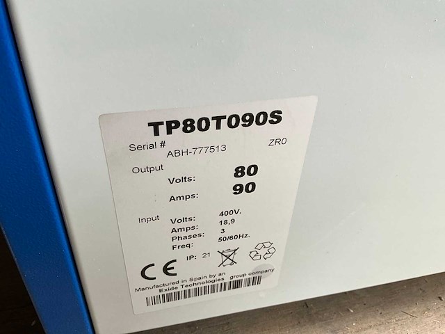 Th80t090s acculader - afbeelding 5 van  6