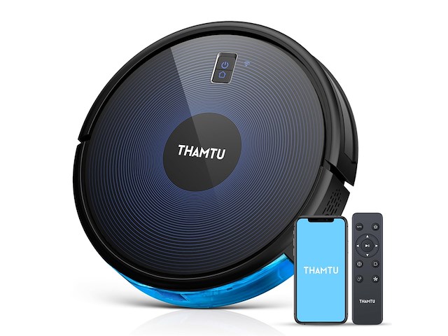 Thamtu g10h robotstofzuiger met dweilfunctievoor harde vloeren tapijt dieren haren - afbeelding 1 van  6