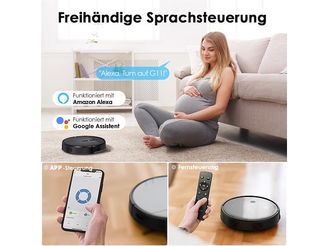 Thamtu g11lite robotstofzuige app-bediening wifi voor tapijt dierenharen - afbeelding 4 van  6