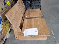 Thar loungeset (2x stoel en 1x bank), raw materials, bruin - afbeelding 5 van  7
