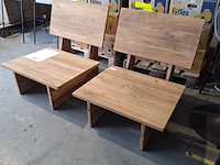 Thar loungeset (2x stoel en 1x bank), raw materials, bruin - afbeelding 6 van  7