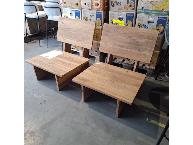 Thar loungeset, raw materials, bruin - afbeelding 5 van  6