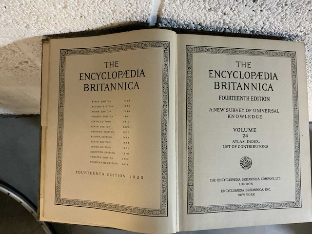 The encyclopedie britannica fourteenth edition (19x) - afbeelding 2 van  5