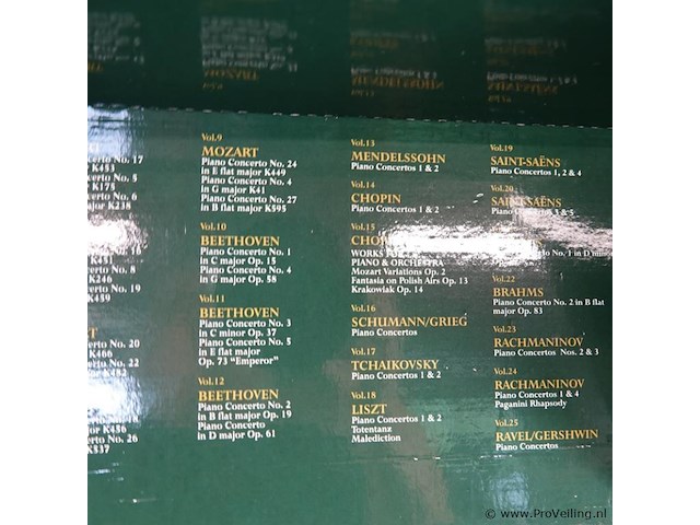 The piano concerto collection 25 delige boxset uitgebracht door brilliant classics. - afbeelding 5 van  5