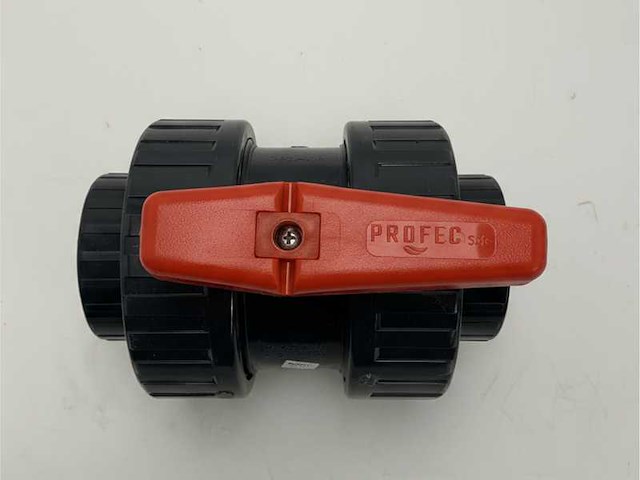 The profec safe d-75-2.5 pvc-u pn 10 ball valve - durable marine-grade pvc valve for reliable water flow control - afbeelding 2 van  4