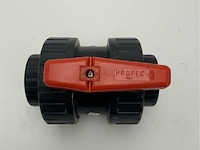 The profec safe d-75-2.5 pvc-u pn 10 ball valve - durable marine-grade pvc valve for reliable water flow control - afbeelding 2 van  4