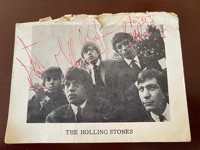The rolling stones – vintage gesigneerde promotiefoto jaren 60 - afbeelding 1 van  2