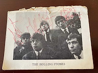 The rolling stones – vintage gesigneerde promotiefoto jaren 60