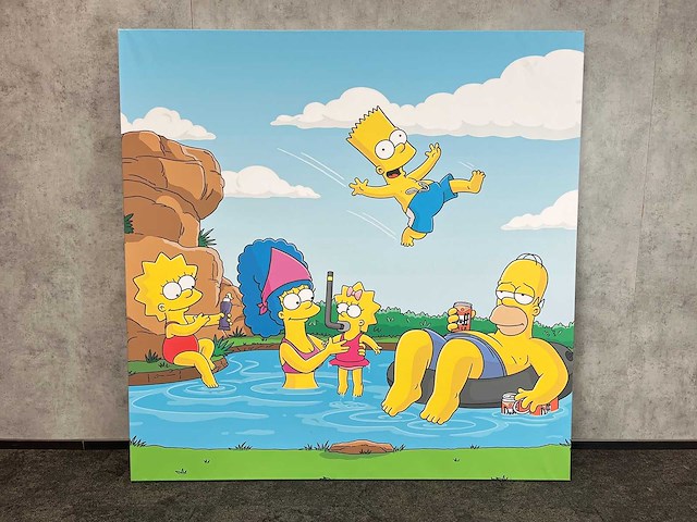 The simpsons - canvas op doek 200x200 - afbeelding 2 van  7
