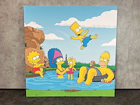 The simpsons - canvas op doek 200x200 - afbeelding 2 van  7