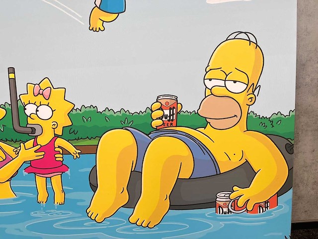 The simpsons - canvas op doek 200x200 - afbeelding 1 van  1
