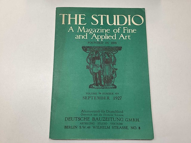 The studio: an illustrated magazine of fine and applied art - afbeelding 1 van  4